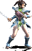 女兵 · 原版兵种形象（女兵 藍 G1）