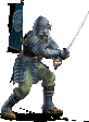 武士 · 原版兵种形象（武士 藍 K2）