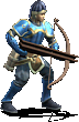 弩兵 · 原版兵种形象（弩兵 藍 D1）