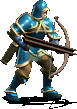 强弩兵 · 原版兵种形象（強弩兵 藍 D2）